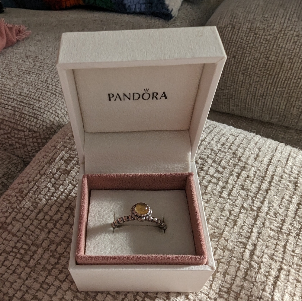 Pandora Citrine Stacking Ring